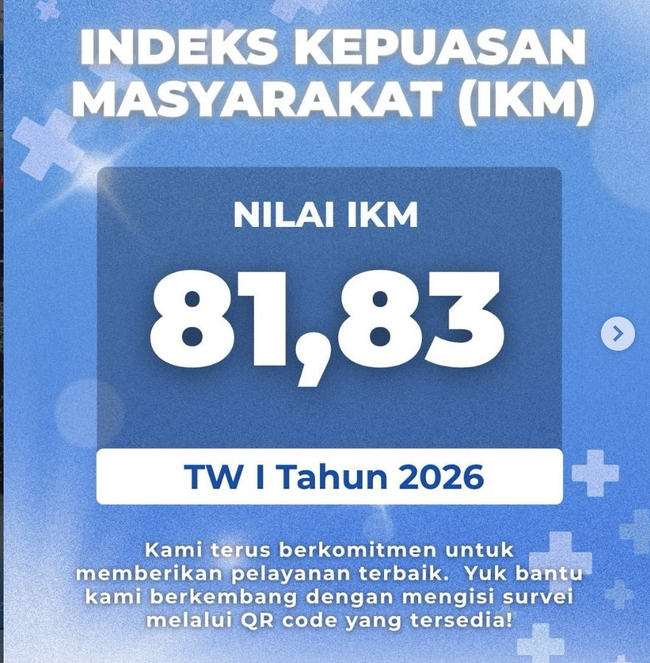 Indeks Kepuasan Masyarakat (IKM) TW I 2026 mencapai 81,83